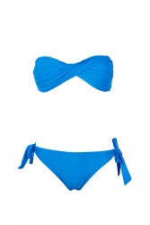 Maillot de bain bandeau femme Twist Bleu