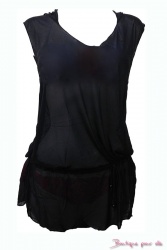 Robe de plage noir tendance