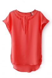 Tee shirt corail pour femme - Tendance chic