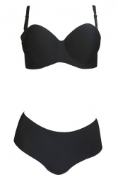 Ensemble Lingerie invisible noir pour femme