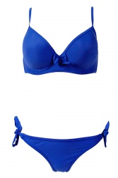 Ensemble maillot de bain balconnet bleu roi bonnet D