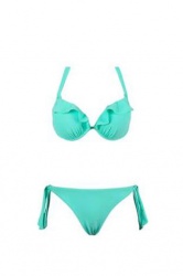 Maillot de bain femme balconnet Push up vert émeraude
